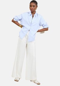 Lipsy HIGH WAIST WIDE LEG - Kalhoty - white
