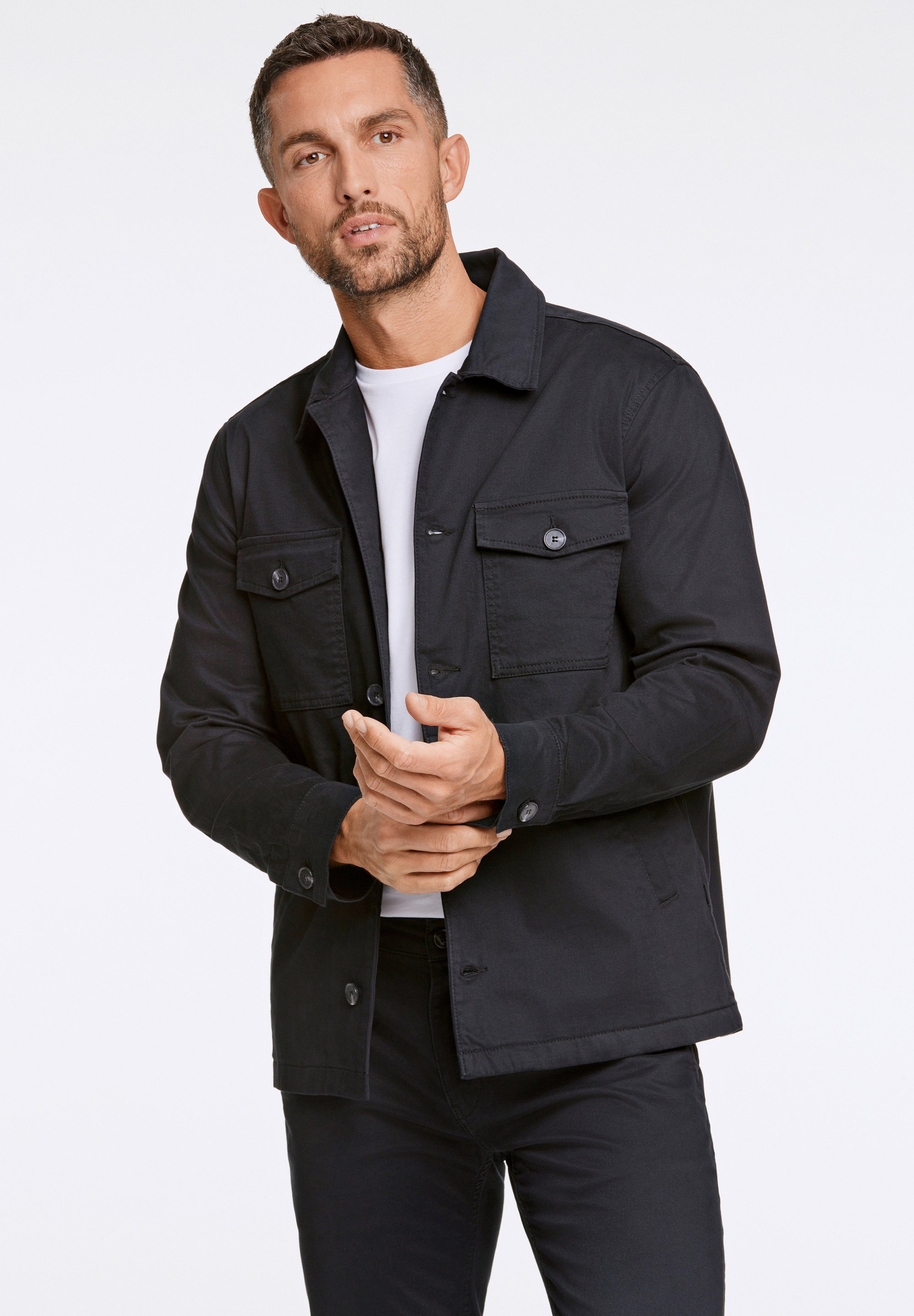 Lindbergh SUPERFLEX DYED Leichte Jacke black/schwarz