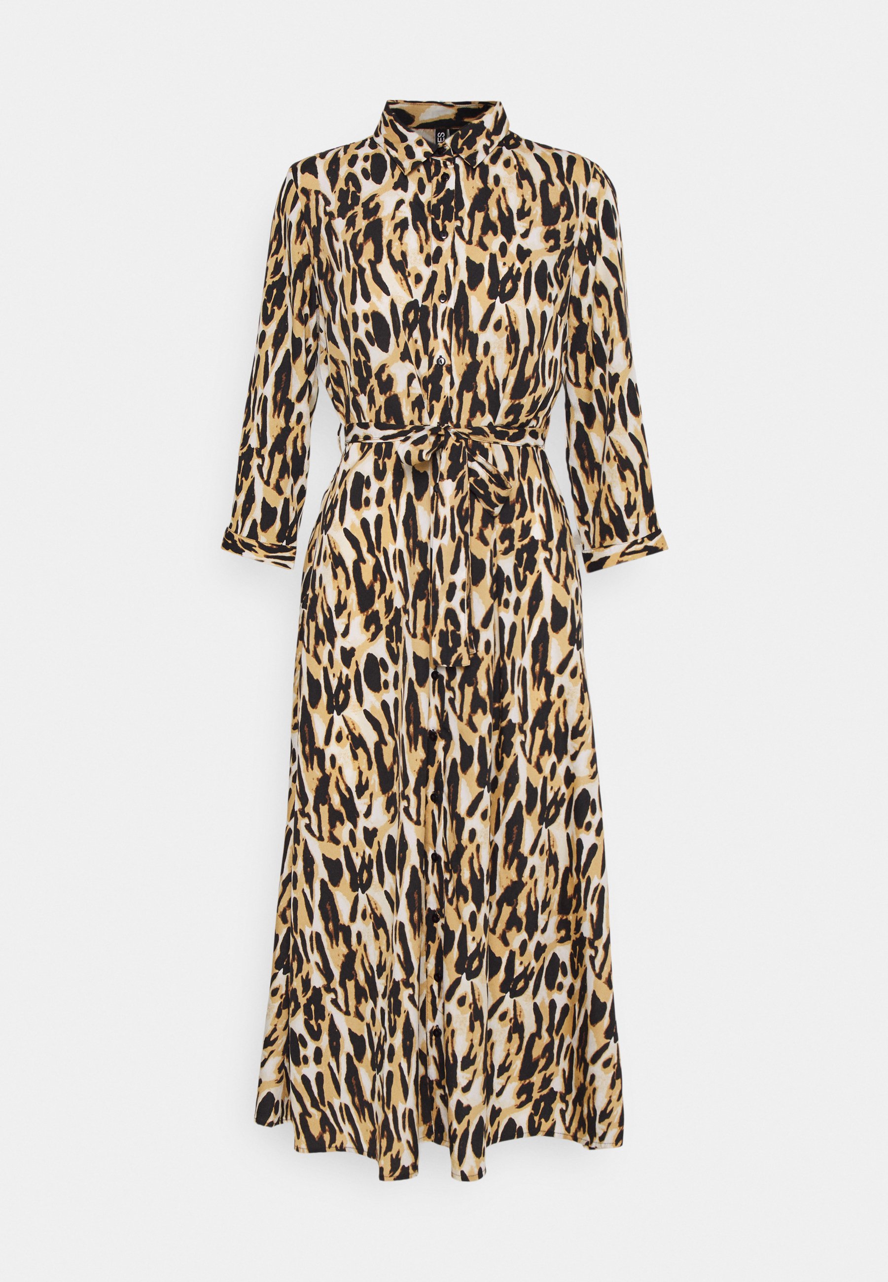 Pieces PCJOSI MIDI DRESS - Abito a camicia - black/nero - Zalando.it