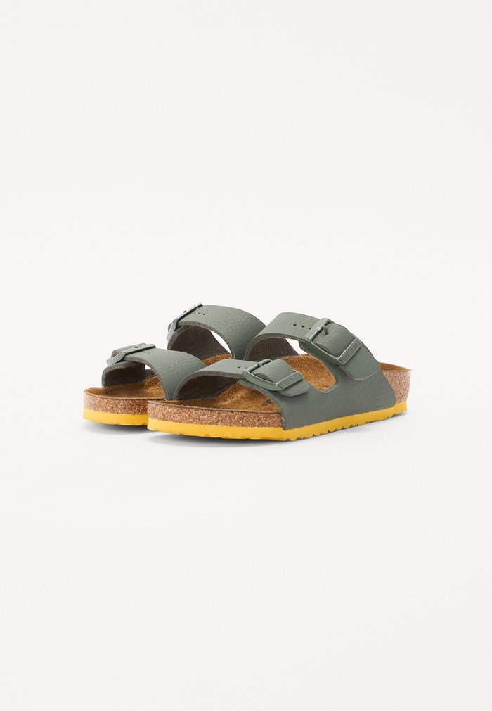 Birkenstock ARIZONA DESERT SOIL - Sandalias - green/yellow