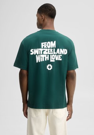 Strellson FARO-R 10100250 - Print T-shirt - dark green