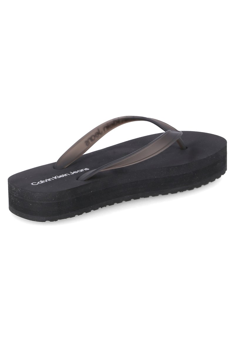 Damen Zehentrenner | Calvin Klein Jeans BEACH Bade-Zehentrenner schwarz - EB43281 Damen Zehentrenner | Calvin Klein Jeans BEACH Bade-Zehentrenner schwarz - EB43281