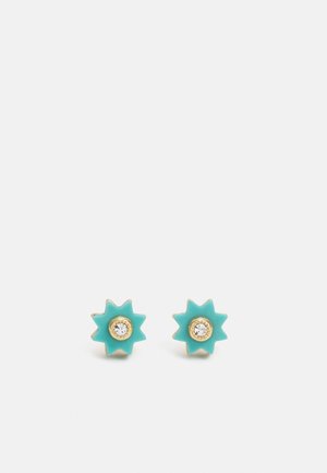 MISMATCH EARRING - Orecchini - gold-coloured/light blue