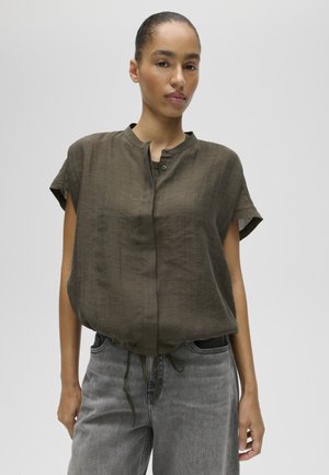 OPUS, RELAXED FIT SHEER LOOK - Camicetta - deep green