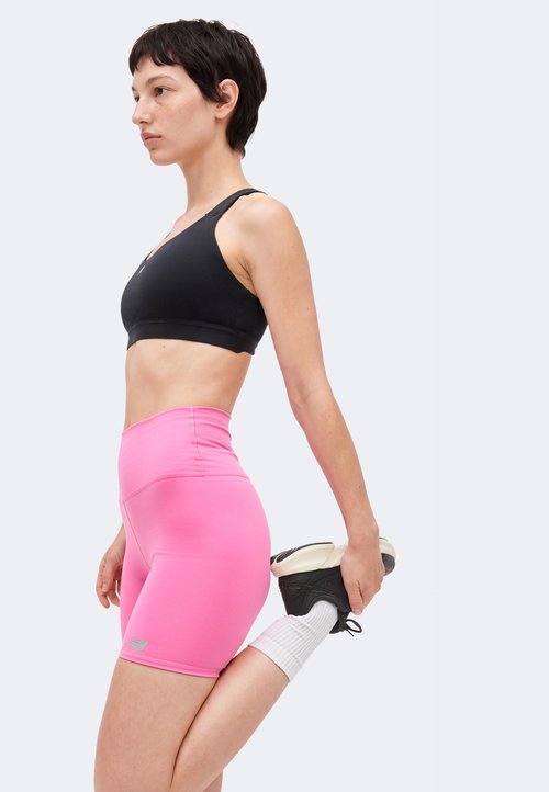 New Balance NB HARMONY HIGH RISE SHORT 6" - Leggings - pink — photo 4