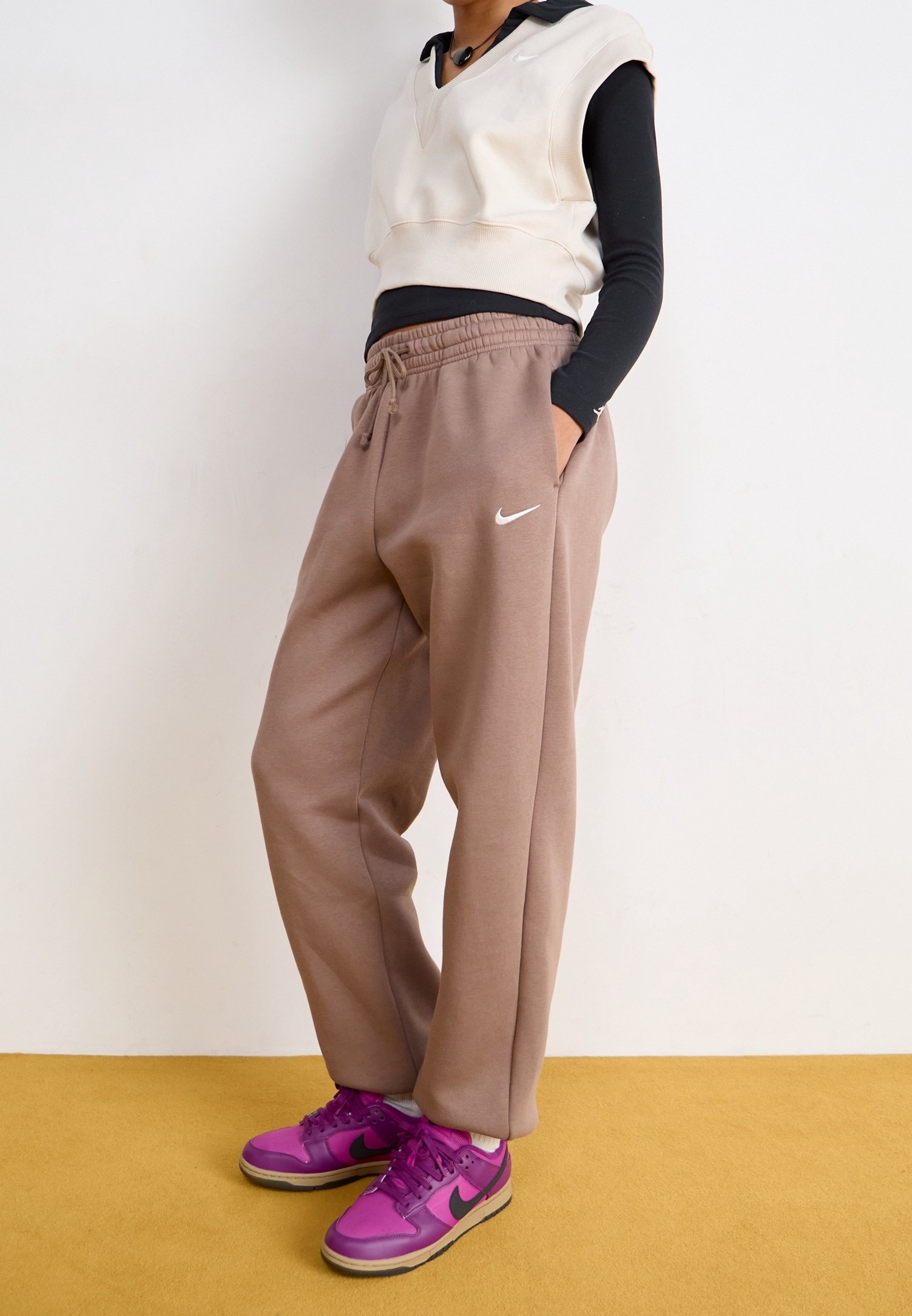 womens nike tracksuit brown