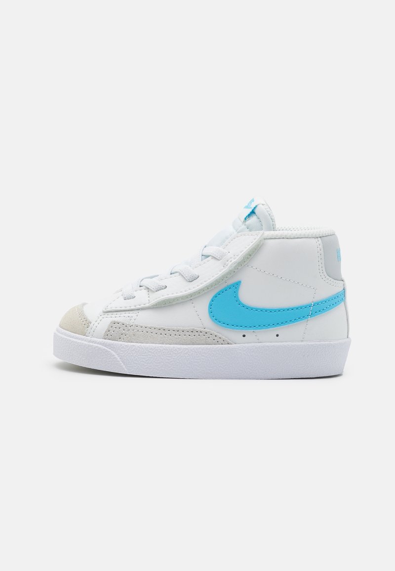 Nike Sportswear BLAZER MID '77 UNISEX - Höga sneakers - summit white/aquarius blue/photon dust/white