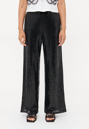 ONLBECCA SEQUINS - Broek - black