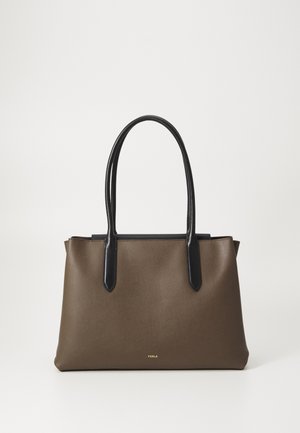 MERIDIANA TOTE - Sac à main - mogano/nero/brown