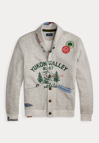 GRAPHIC CARDIGAN - Zip-up sweatshirt - heather grey