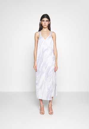 Calvin Klein SLIP DRESS - Cocktail φόρεμα / Φόρεμα για πάρτι - brushstroke fade/lilac dusk