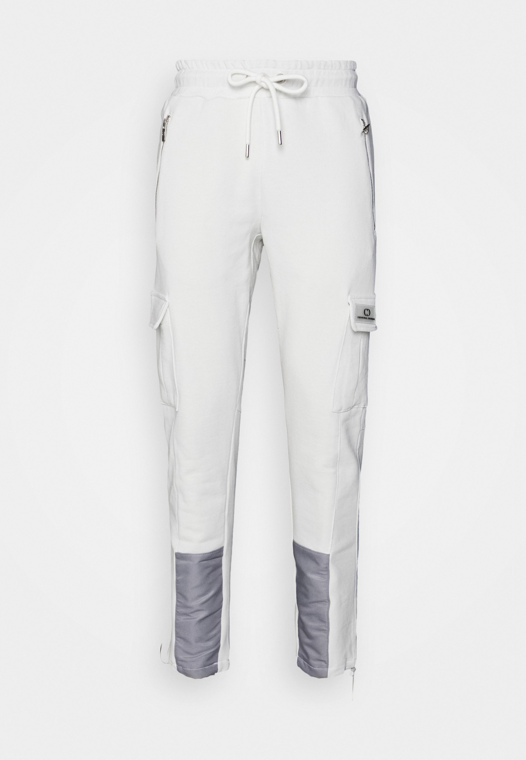Criminal Damage PANEL PANTS - Cargo trousers - arctic grey/off-white -  Zalando.co.uk
