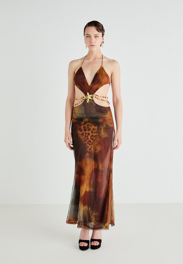 VIDA DRESS GRUNGE ANIMAL - Maxikleid - multi