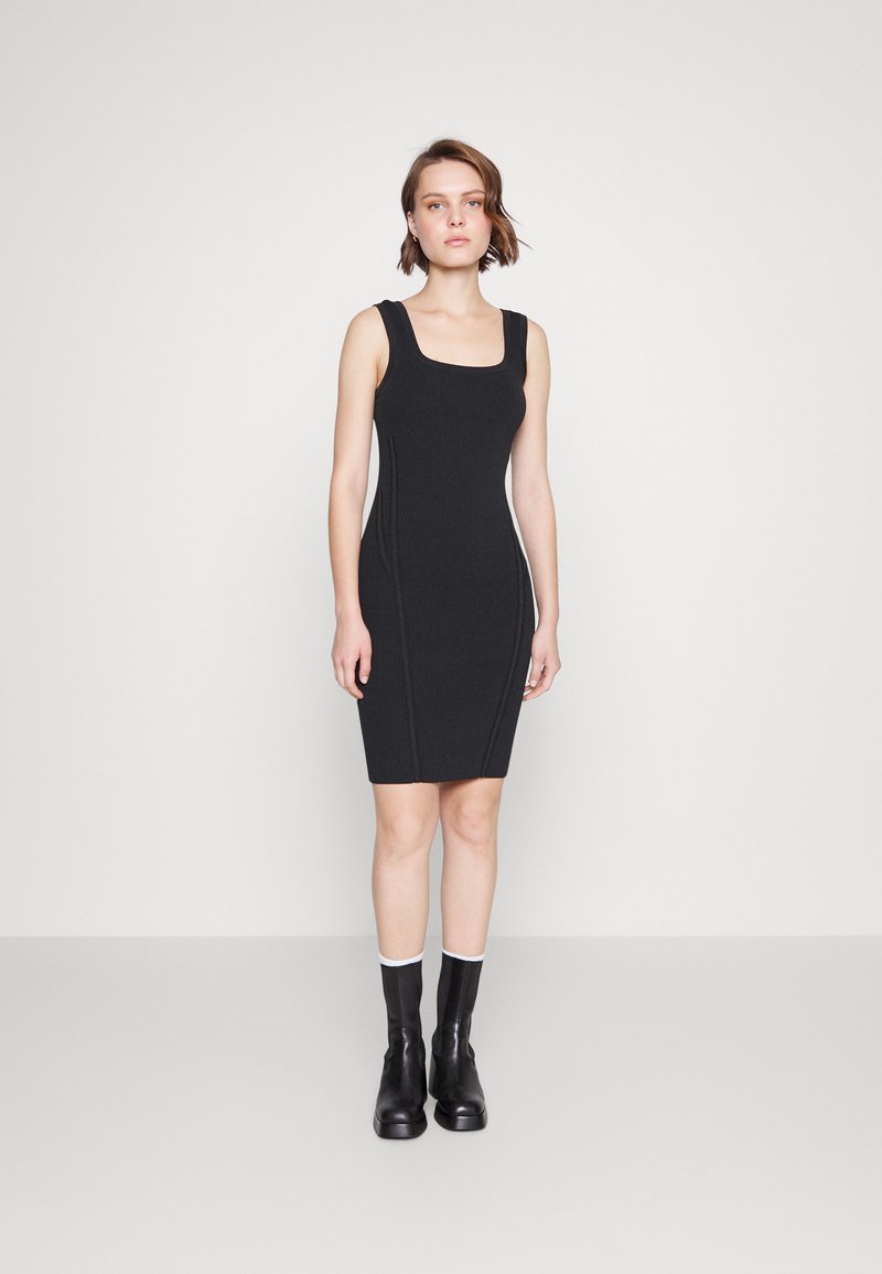 Calvin Klein ICONIC TANK DRESS Robe pull black/noir ZALANDO.FR