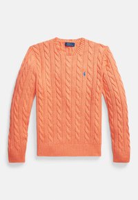 CABLE-KNIT COTTON SWEATER - Džemper - latana orange