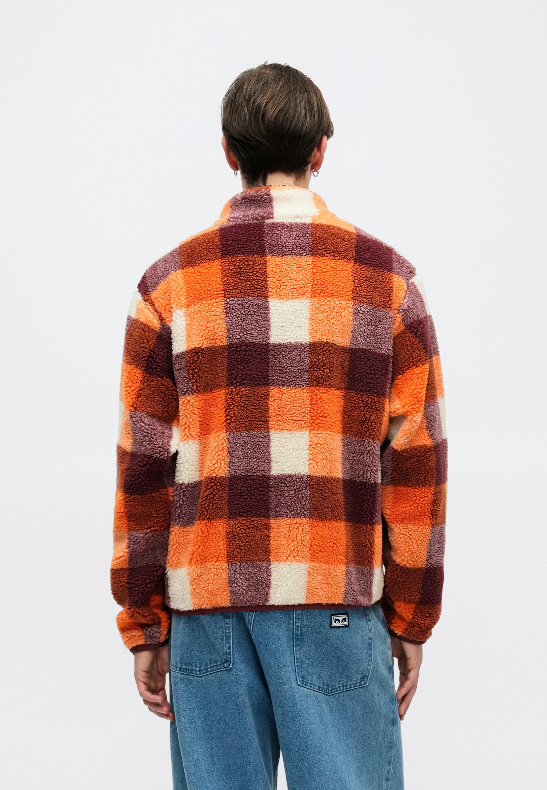 nike orange and blue jacket fluffy