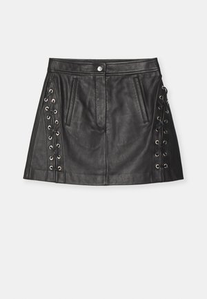 JILACE - Leather skirt - noir