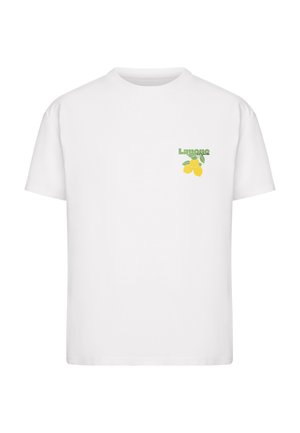 Mister Tee, LIMONA VIBES TEE - Trükipildiga T-särk - white