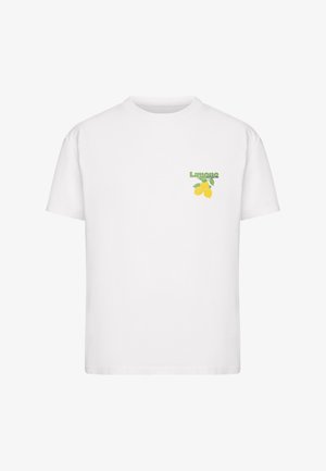 Mister Tee, LIMONA VIBES TEE - Trükipildiga T-särk - white