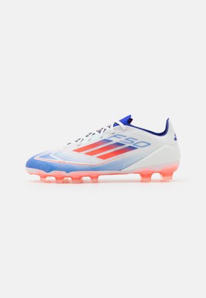 adidas Performance F50 PRO MULTI-GROUND - Scarpe da calcio per terreni duri - footwear white/solar red/lucid blue