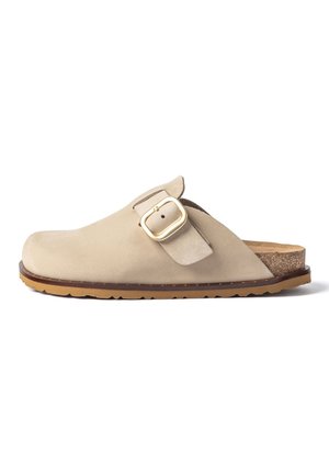 Yokono FLAT CLOG BOLUS-599 BEIGE - Sandalias planas - beige