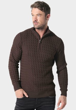 PORTIE  - Strickpullover - brown