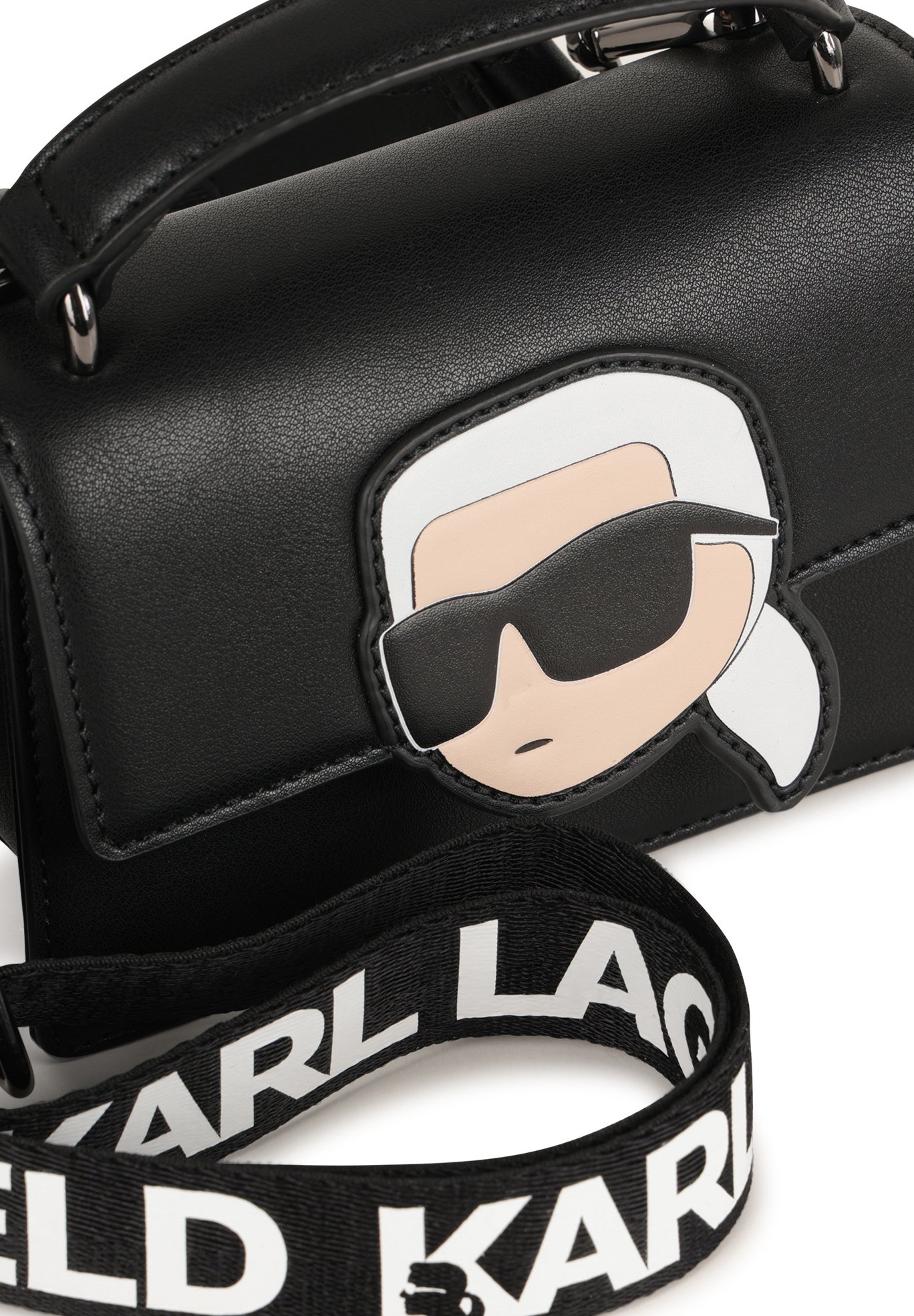 KARL LAGERFELD KIDS HANDLE BAG - Cross body bag - black - Zalando