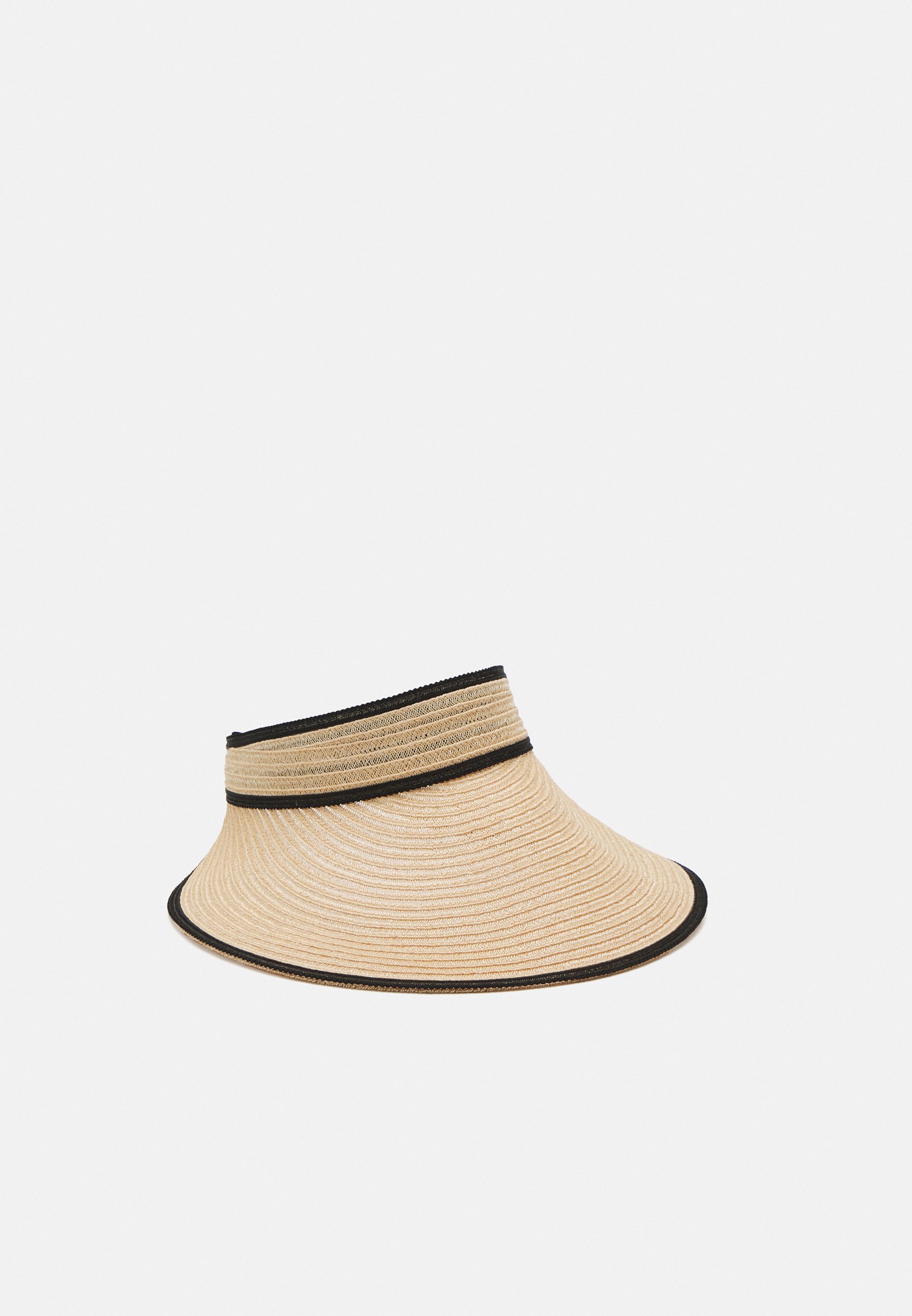 Eugenia Kim Taupe Hat with Dark Blue Band Eugenia Kim Linen Beret Taupe Size M main image 4