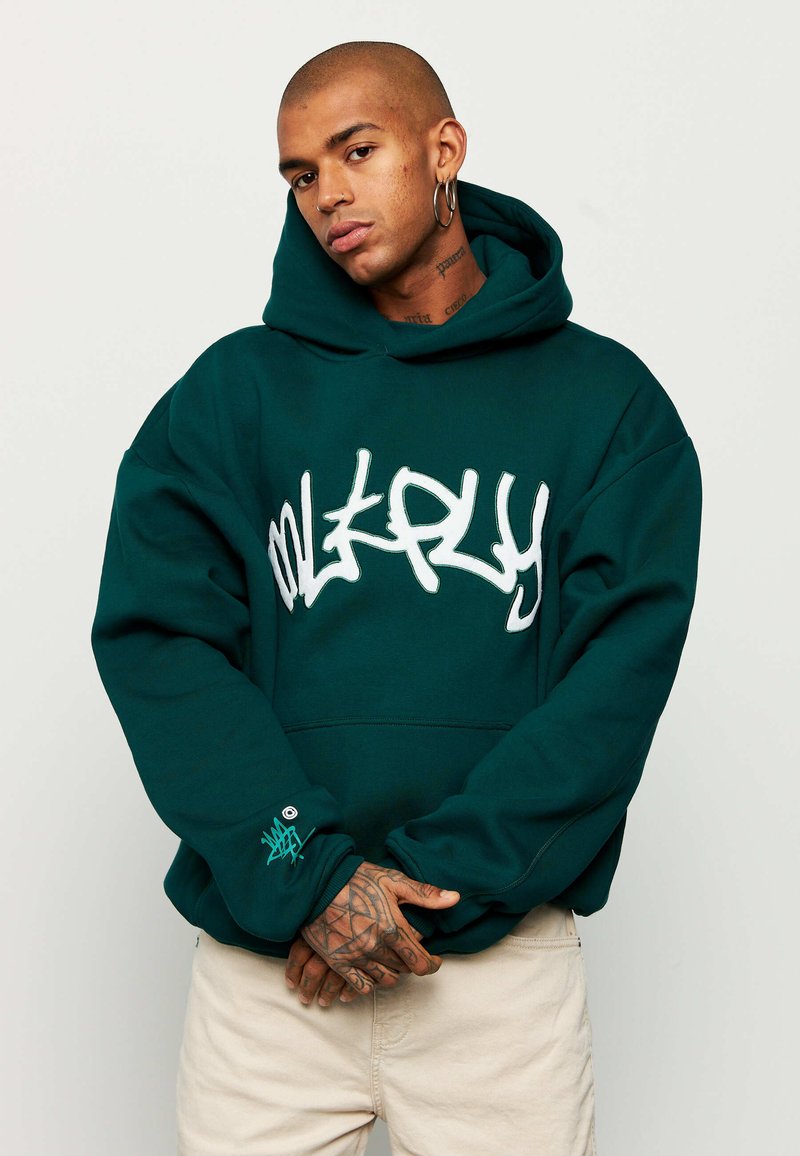 Sweat à Capuche Bleu Molletoné BRAND | Garcon - | Von Dutch