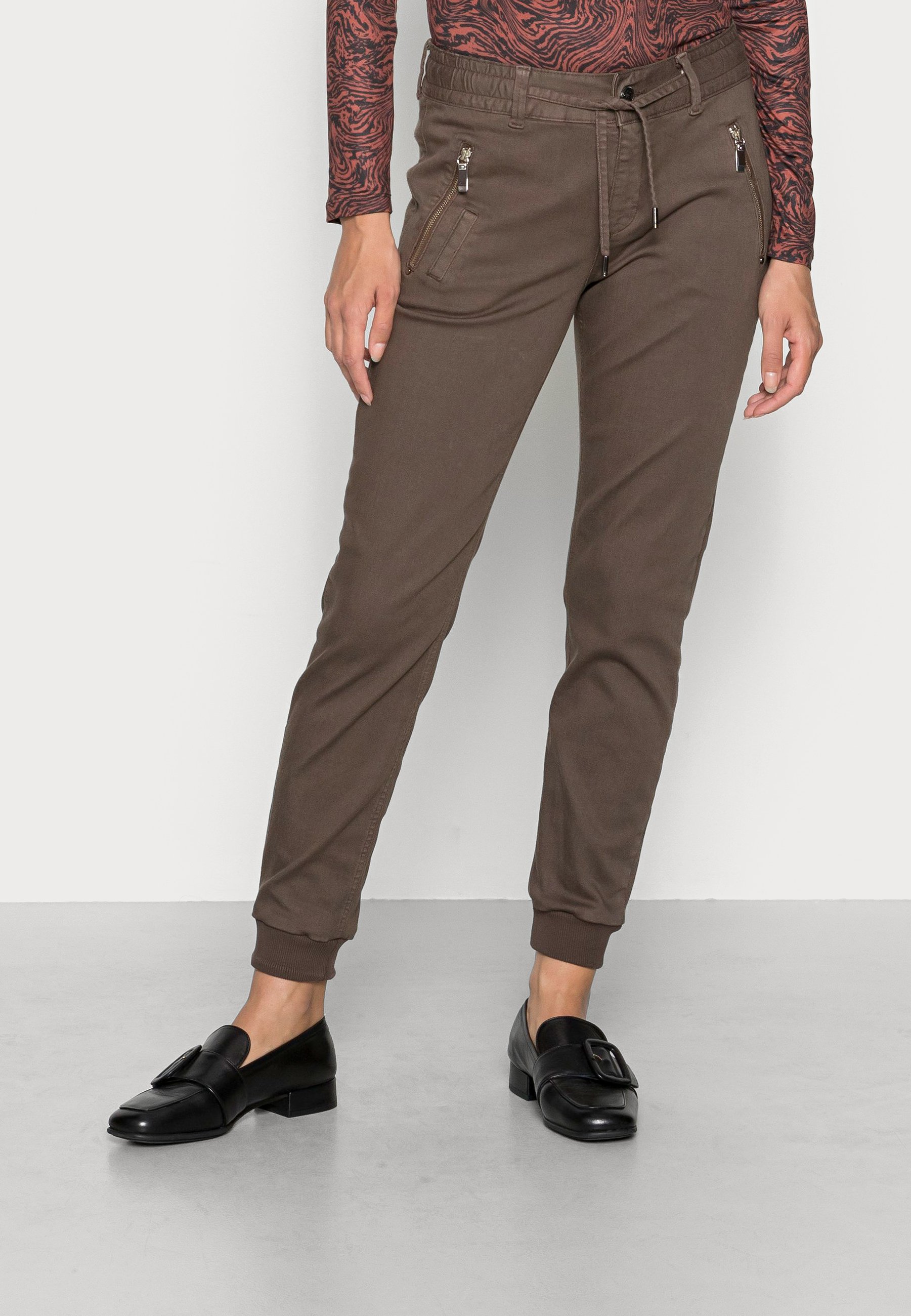 Mos Mosh LUCIE COMFORT PANT - Broek - turkish coffee/Donkerbruin -  Zalando.nl