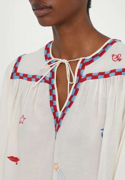 Mother THE BREEZE YOKE - Bluză - whitre