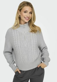 ONLY ONLDORITTA - Strickpullover - light grey melange