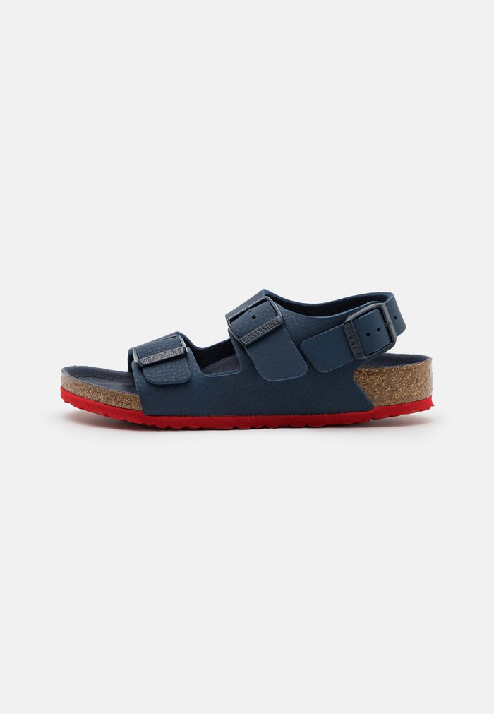 Birkenstock MILANO KIDS BF - Sandals - blue/red