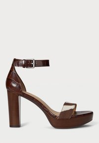 SYLVIA HEEL SANDAL  - Sandali con tacco - dark hickory
