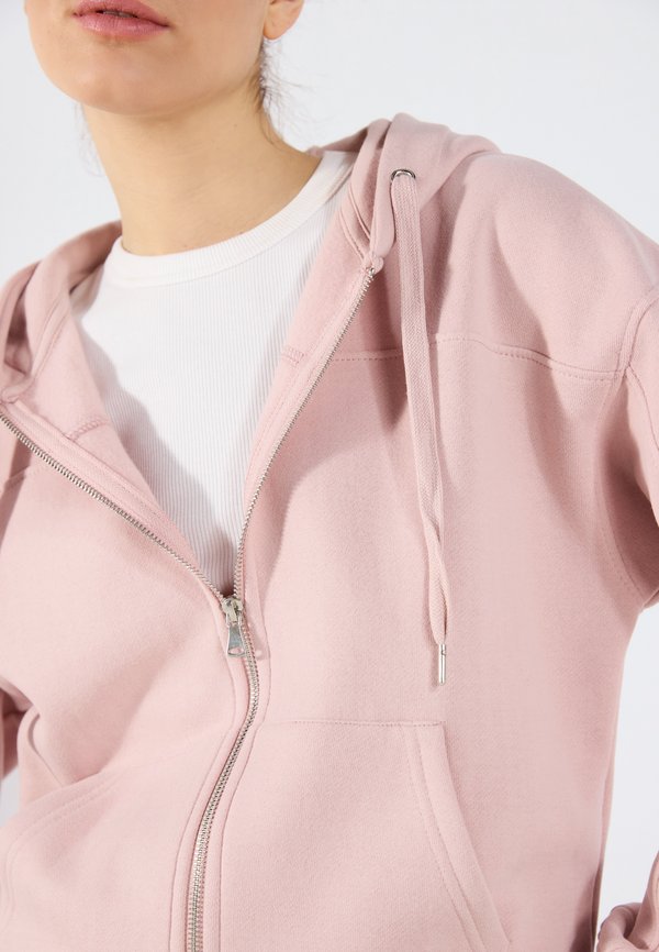 Zip-up sweatshirt - pale mauve4