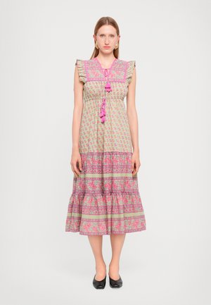 ESME DRESS - Freizeitkleid - green/light pink
