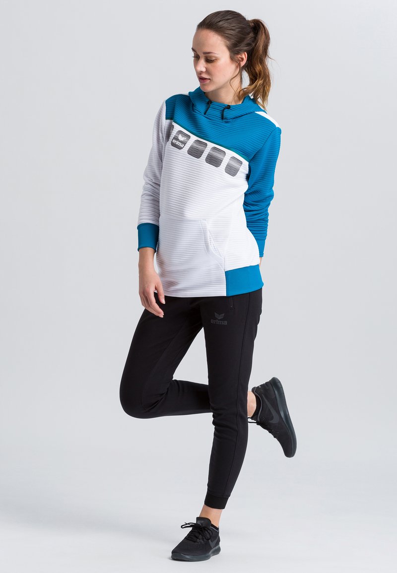 Damen Sweatshirts | Erima Kapuzenpullover white/blue/weiß - BV70736 Damen Sweatshirts | Erima Kapuzenpullover white/blue/weiß - BV70736