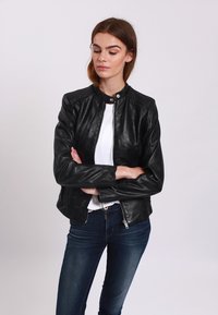 BERTHILLE - Leather jacket - black