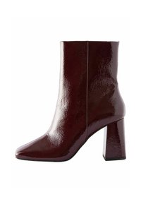 FOREVER COMFORT SQUARE TOE  - REGULAR FIT - Korte laarzen - burgundy red patent