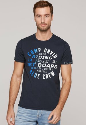 MIT GRADIENT - Print T-shirt - navy