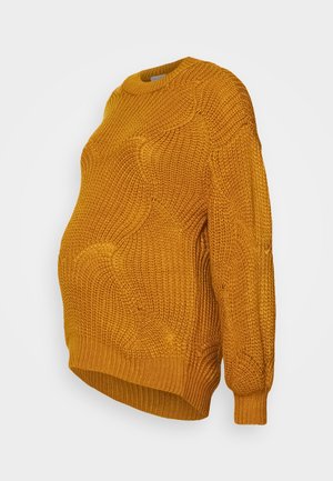 Pieces Maternity Maglione - dark yellow