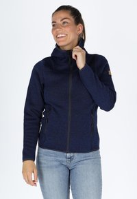 REYKJAVIK FLEECE HOOD JACKET - Fleecejas - navy melange