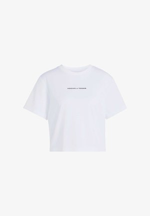 adidas Performance, ADIDAS PERFORMANCE TENNIS CULTURE GRAPHIC T.SHIRT - Sports T-shirts - white