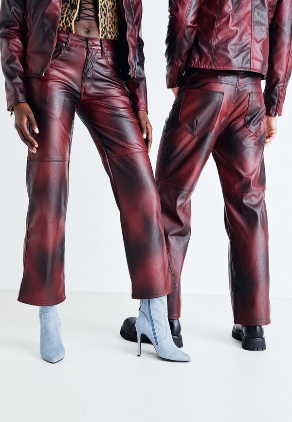 OXBLOOD PANTS UNISEX - Trousers - oxblood