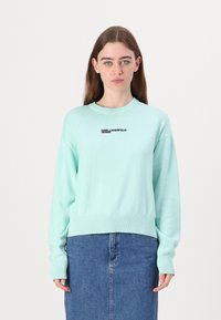 Karl Lagerfeld Jeans LOGO - Jersey de punto - torquoise