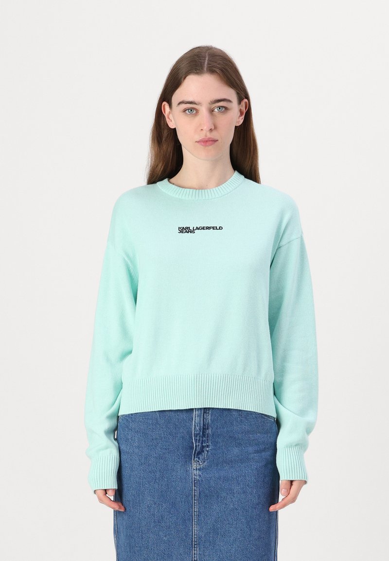 Karl Lagerfeld Jeans LOGO - Jersey de punto - torquoise