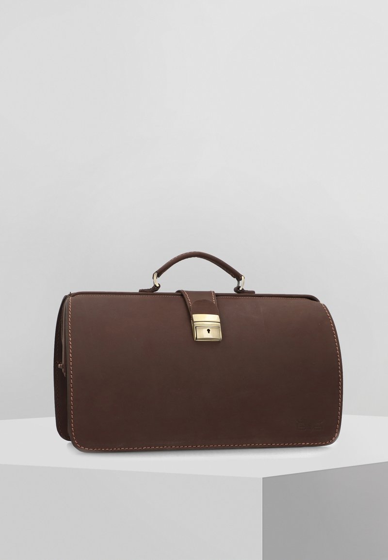 Mika Lederwaren Aktentasche - dark brown