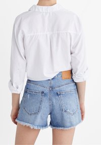 Stradivarius Shorts vaqueros - dark blue