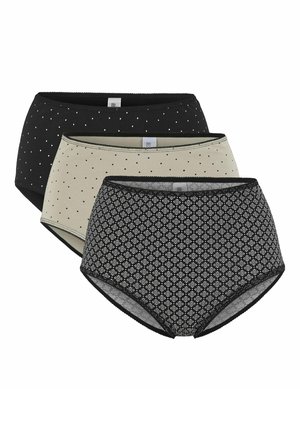 3 PACK - Panties - beige black