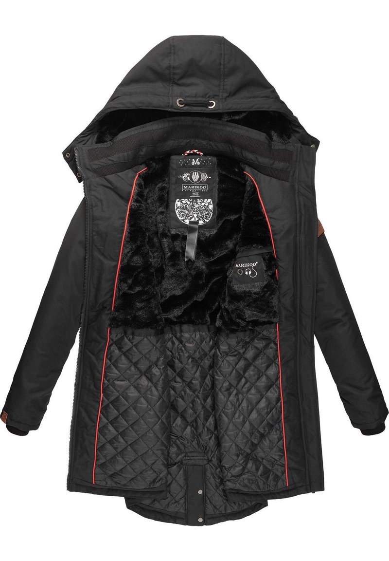 Damen Parkas | Marikoo KAMII Wintermantel black/schwarz - DN51357 Damen Parkas | Marikoo KAMII Wintermantel black/schwarz - DN51357